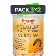 Pack 3x2 Collagène Soluble Forte Curcuma 300G Integralia