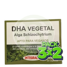 Pack 3x2 Dha Vegetal 30 Cápsulas Integralia