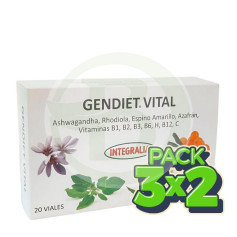 Pack 3x2 Gendiet Vital 20 Ampoules Integralia