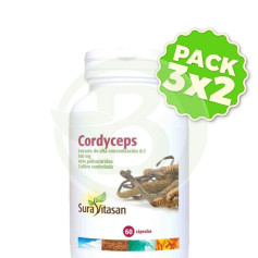 Pack 3x2 Cordyceps 60 Gélules Sura Vitasan