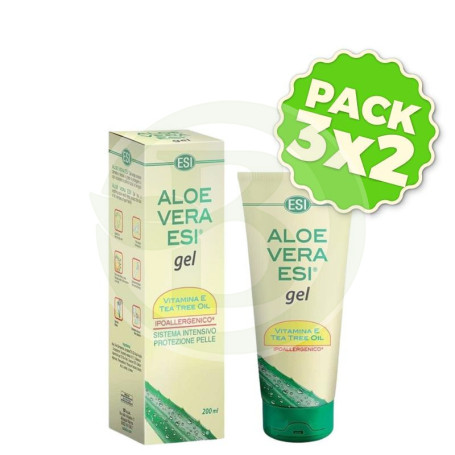 Pack 3x2 Aloe Vera Gel con Arbol De Te 200Ml Esi