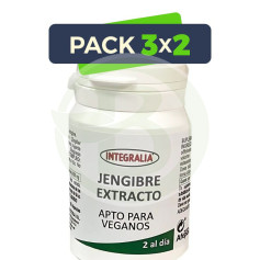 Pack 3x2 Extracto De Jengibre 60 Cápsulas Integralia