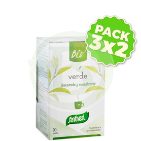 Pack 3x2 Sanaflor Té Verde Bio 20 Filtros Santiveri