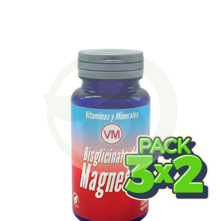 Pack 3x2 Bisglicinato De Magnesio 90 Capsulas Vegetales Ynsadiet