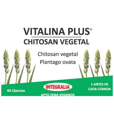 Vitalina Plus Chitosane Végétal 60 Capsules Integralia