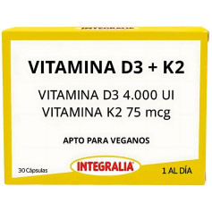 Vitamine D3+K2 30 gélules Integralia