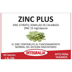 Zinc Plus 60 gélules Integralia