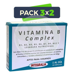 Pack 3x2 Vitamine B Complexe 30 Capsules Integralia