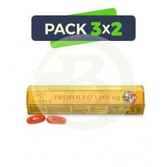 Pack 3x2 Propolis à l&#39;Echinacée 30 Perles Marnys