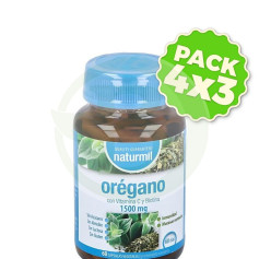 Pack 4x3 Complexe d&#39;Origan 1500Mg 60 Gélules Naturmil