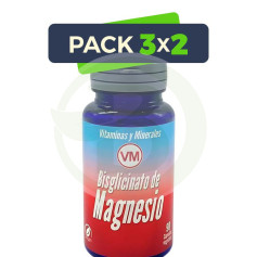 Pack 3x2 Bisglycinate de Magnésium 90 Gélules Végétales Ynsadiet