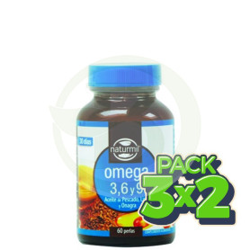 Pack 3x2 Omega 3, 6 y 9 60 Perlas Naturmil