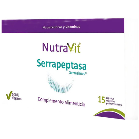 Serrapeptase Serrazime 15 Gélules Nutravit