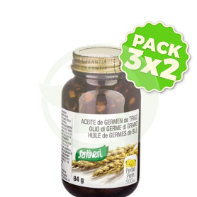 Pack 3x2 Aceite de Germen Trigo 120 Perlas Santiveri