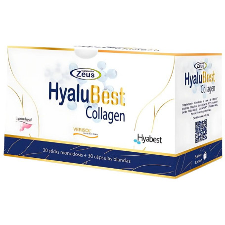 Collagène Hyalubest 30 sticks + 30 capsules Zeus