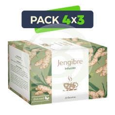 Pack 4x3 Infusión Jengibre 20 Bolsitas Dietmed