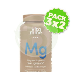 Pack 3x2 Bisglycinate de Magnésium 1200Mg 60 Comprimés Herbora