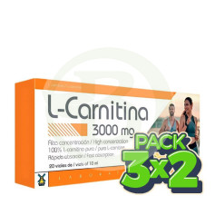 Pack 3x2 L-Carnitine 3 000 mg. 20 flacons Tegor