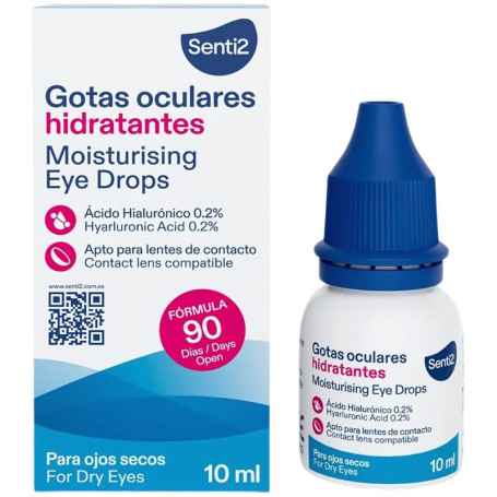 Gouttes oculaires hydratantes Senti2 10 ml Plameca
