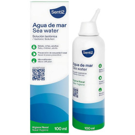 Spray nasal isotonique à l&#39;eau de mer Senti2 100 ml Plameca