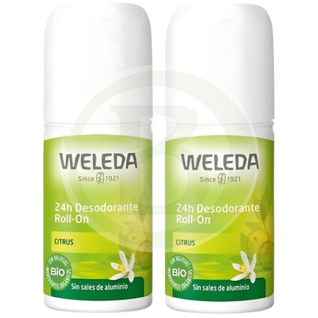 Déodorant roll-on Duplo Agrumes 50% Weleda