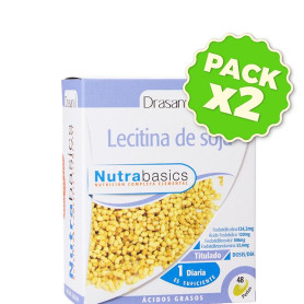 Pack 2x Lecitina De Soja 1.200Mg. 48 Perlas Drasanvi