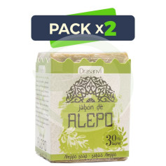 Pack 2x Savon d'Alep et Laurier 200Gr. Drasanvi