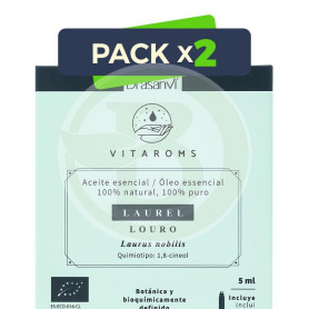 Pack 2x Aceite Esencial Laurel Bio 5Ml Vitaroms Drasanvi