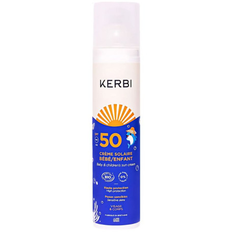 Crème solaire Kerbi pour bébé/enfant SPF 50 100 g