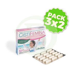 Pack 3x2 Cistifémina 30 Cápsulas Derbos