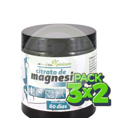 Pack 3x2 Citrato De Magnesio en Polvo 150G Pinisan