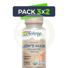 Pack 3x2 Crinière de Lion 500Mg. 60 gélules Solaray