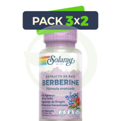 Pack 3x2 Berbérine 60 Gélules Solaray
