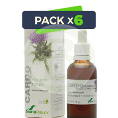 Pack 6x Extrait de Chardon Marie 21st Century 50Ml. Soria Natural
