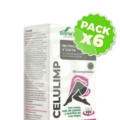 Pack 6x Celulimp 60 Comprimidos Soria Natural