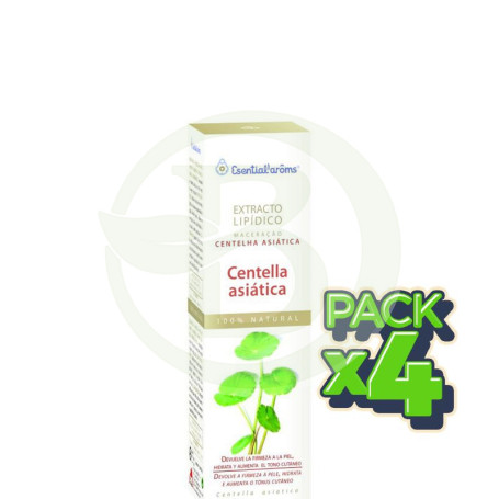 Pack 4x Extracto Lipídico de Centella Asiática 100Ml. Esential Aroms
