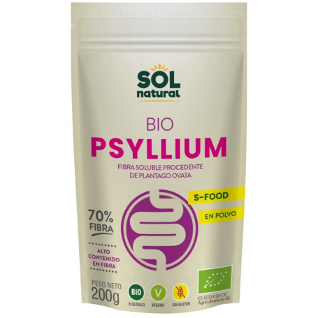 Poudre de psyllium biologique 200 g Sol Natural