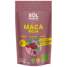 Poudre de maca rouge biologique 200 g Sol Natural