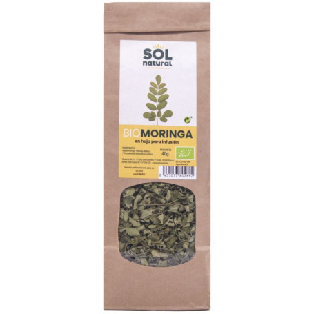 Feuille de Moringa pour infusion Bio 40G Sol Natural
