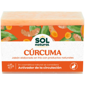Savon naturel au curcuma fabriqué à froid 100 g Sol Natural