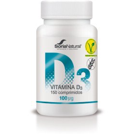 Vitamine D3 250 Mgrs. X 150 Libération Prolongée Soria Natural