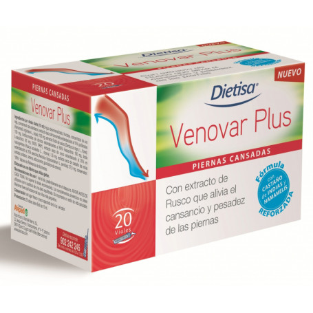 Venovar Plus 20 Flacons Dietisa