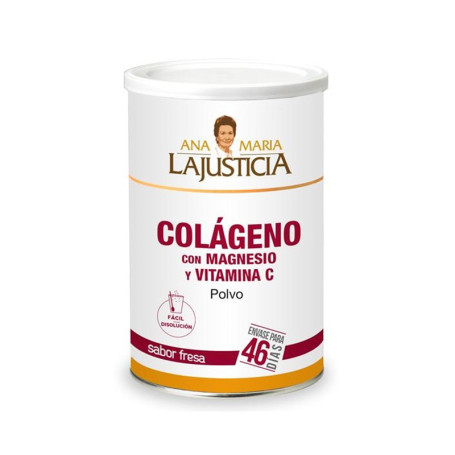 Colágeno con Magnesio Fresa 350Gr. Ana M. Lajusticia