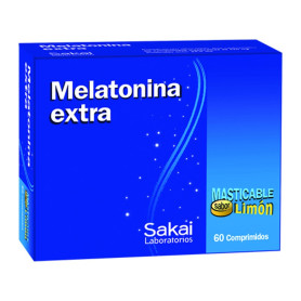 Melatonina Extra 60 Comprimidos Masticables Sakai