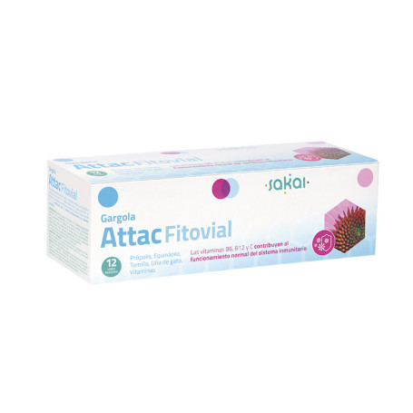 Gargouille Fitovial Attac 12 flacons 10 ml. Sakai