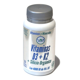 Vitamine D3 + K2 + Silicium Organique 90 Gélules Ynsadiet