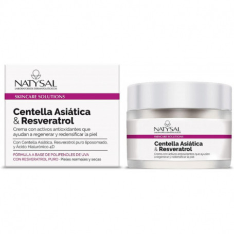 Crème Visage Centella Asiatica et Resvératrol 50Ml Natysal