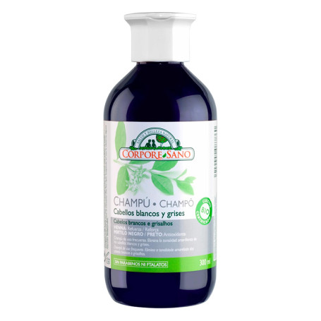 Champú Henna Índigo Cabello Gris y Blanco 300Ml. Corpore Sano