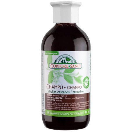 Champú Henna Cabello Castaño 300Ml. Corpore Sano