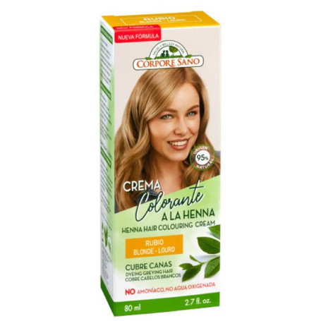 Crème de Couleur de Cheveux Blonds 80Ml. corps sain
